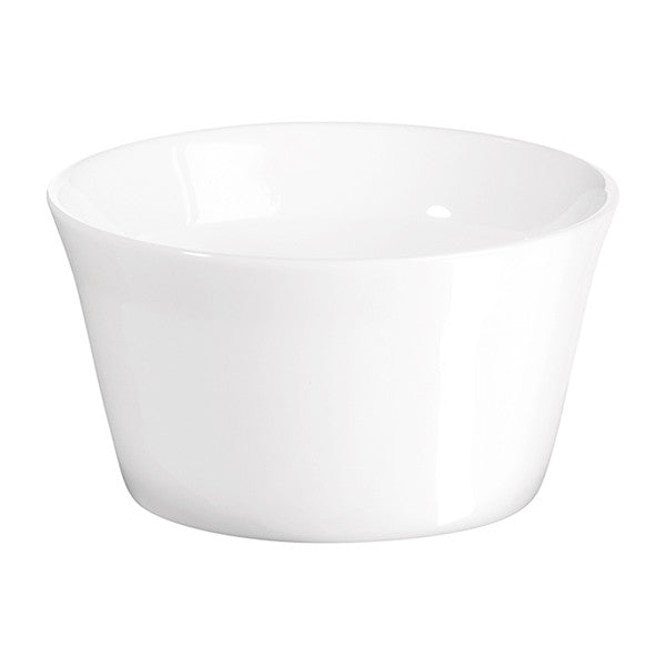 Souffle Bowl 8.5x4.5cm, White Color - وعاء سوفليه 8.5x4.5سم لون أبيض