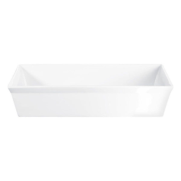 Rectangular gratin plate 34x22x7 cm, white Color - طبق غراتان مستطيل34x22x7 سم لون أبيض