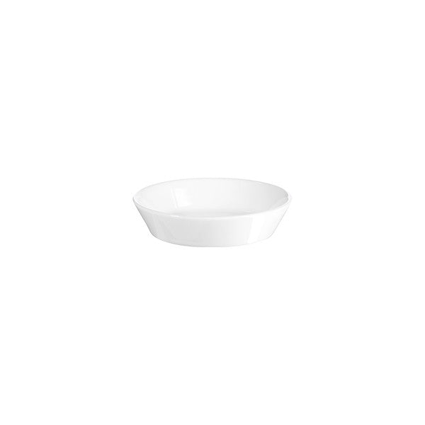 Round aperitif plate 8.5X2.3cm, White Color - طبق aperitif 8.5X2.3 سم , لون أبيض