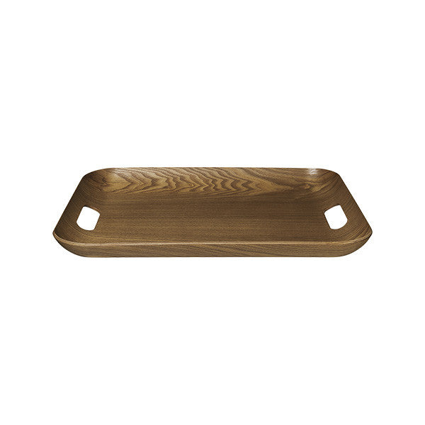 Rectangular Wooden Tray 45x36x4.5cm, brown Color - صينية خشبية مستطيلة 45x36x4.5سم, لون بني