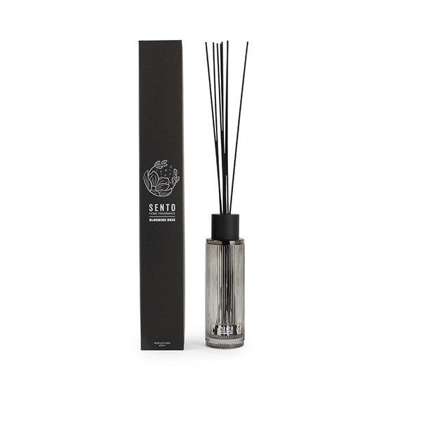 blooming rose diffusers and room spray - ناشر عطري مع أعواد خشبية blooming pink, 430مل