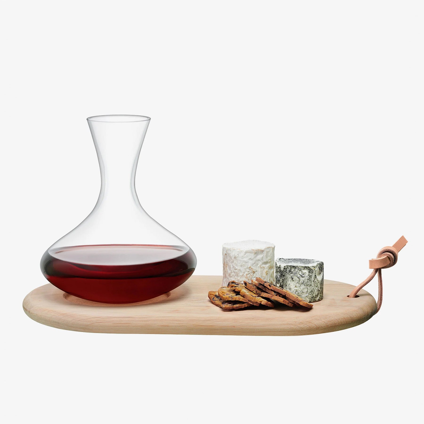 Carafe & Oak Cheese Board Set, 1.4 Liter  - دولكة 1.4ل مع صينية