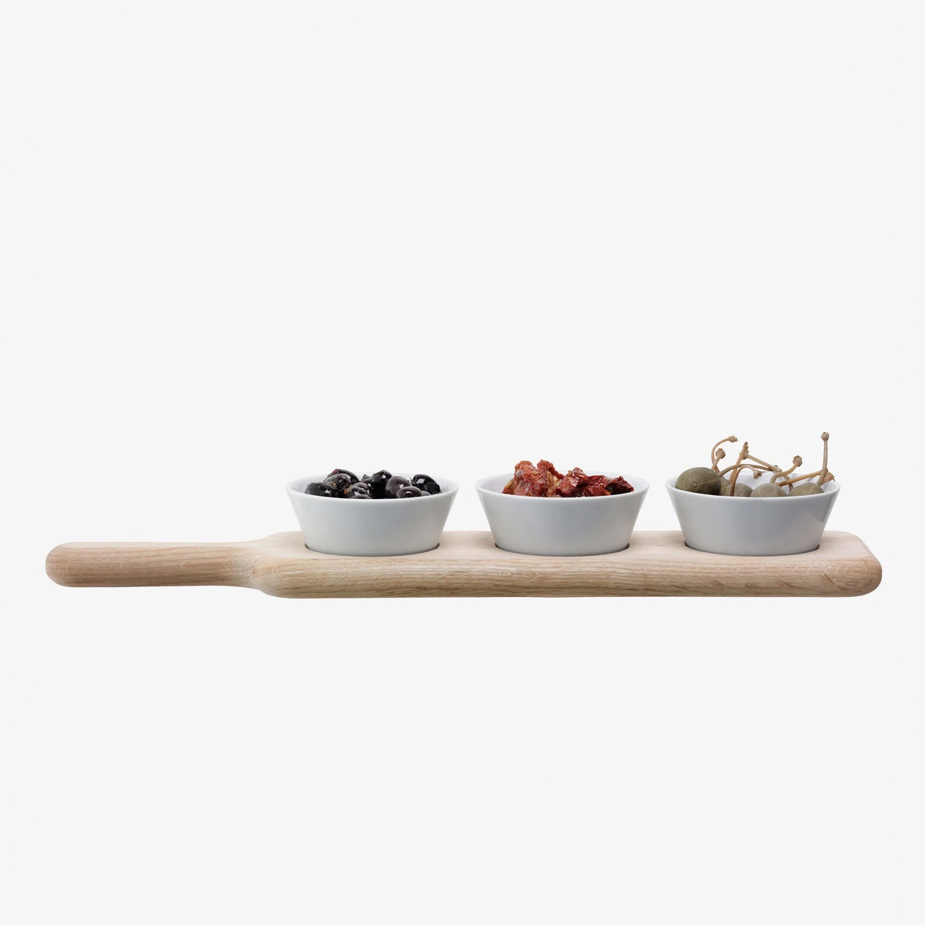 Paddle Bowl Set & Oak - طقم بادل للتقديم