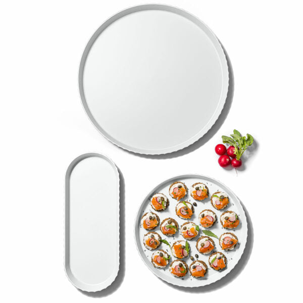 MINERVA Tray Medium , White Color - صينية MINERVA متوسطة, لون أبيض