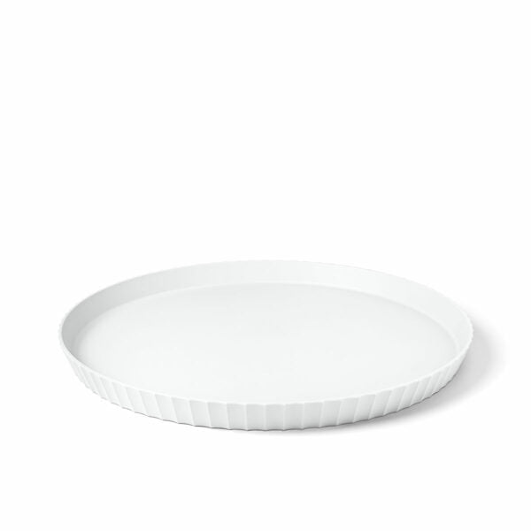 Round Large ATENA Tray , White Color - صينية ATENAكبيرة , لون أبيض