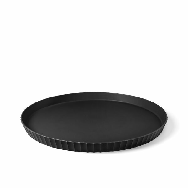 Round Large ATENA Tray , Carbon Black Color - صينية ATENAكبيرة , لون أسود