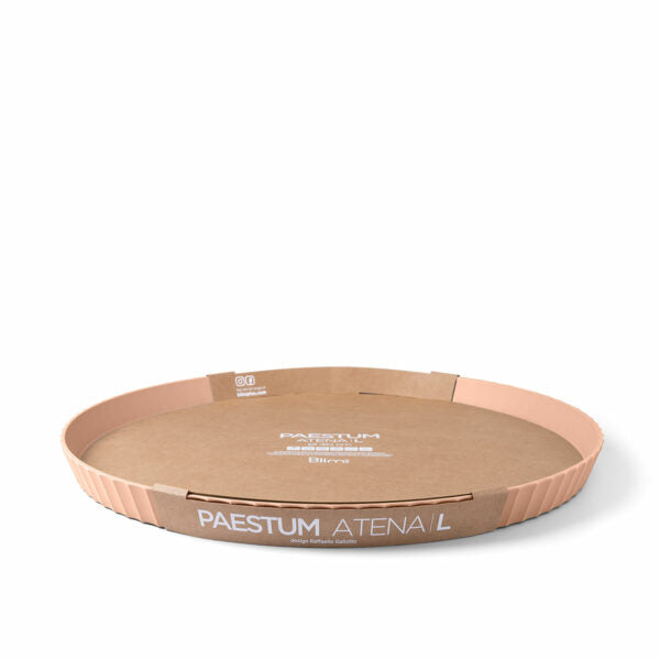 Round Large ATENA Tray , Pink Sand Color - صينية ATENAكبيرة , لون وردي