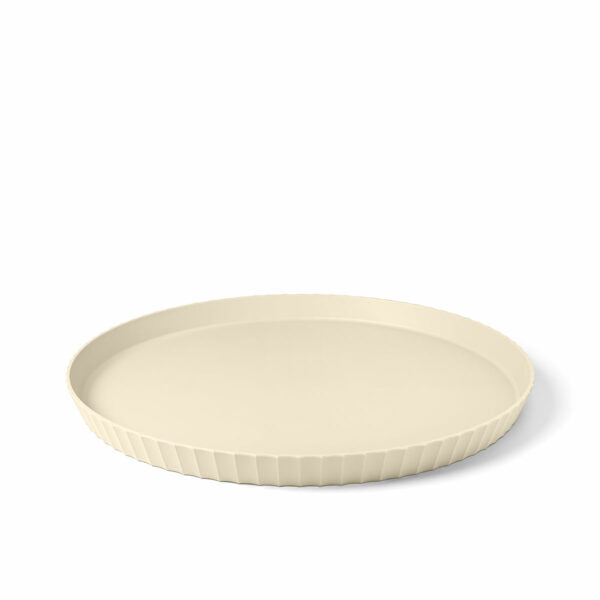 Round Large ATENA Tray , Brown Sugar Color - صينية ATENAكبيرة , لون بيج فاتح