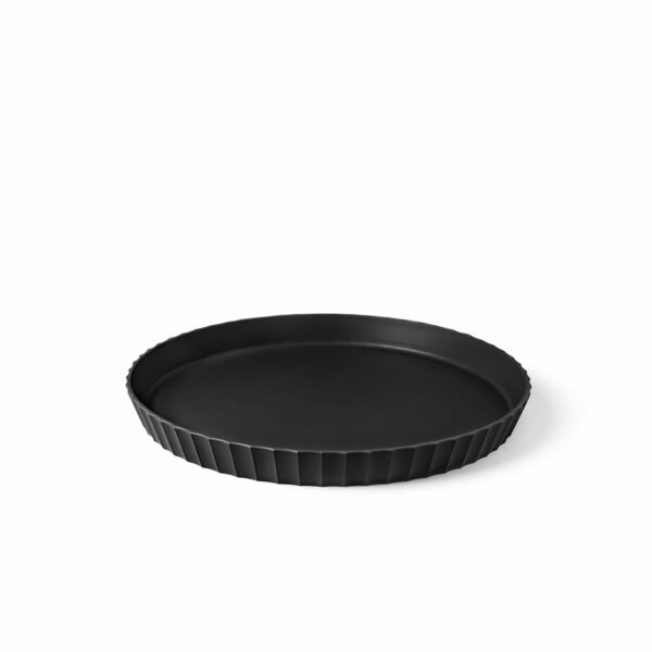 Round Medium ATENA Tray , Carbon Black Color - صينية ATENAمتوسطة , لون أسود