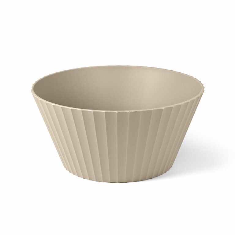 Large NETTUNO Bowl , Moka grey Color - وعاء NETTUNO كبير , لون رمادي / بيج