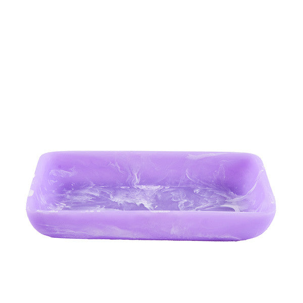 Resin Rectangular Tray 30x20x5cm, Lilac Color - صينية ريزن مستطيلة 30x20x5سم, لون بنفسجي فاتح