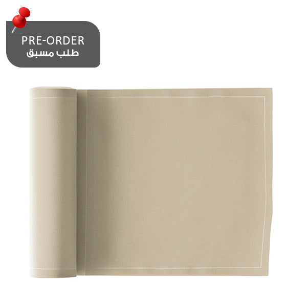 LUNCH NAPKIN PACK 20x20cm Sand - مناديل سفرة قطنية 20x20سم 25قطعة, لون بيج