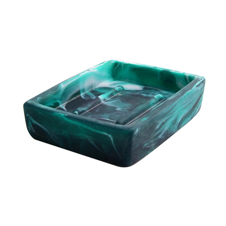 Soap Dish 10x7x2.5cm, Emerald Color - صحن صابون 10x7x2.5سم, لون زمردي