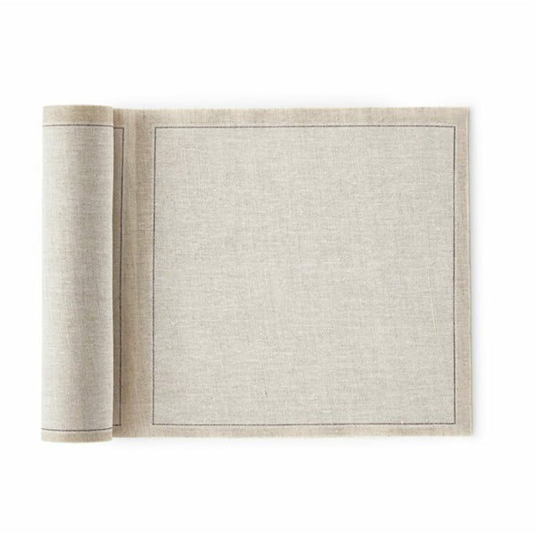LUNCH NAPKIN PACK 20x20cm L NATURAL - مناديل سفرة كتان 20x20سم 20قطعة , لون بيج