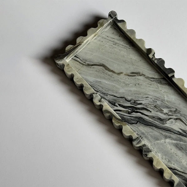 Waves Grey 16X40 cm - ويفز رخام رمادي- 16 سم × 40 سم