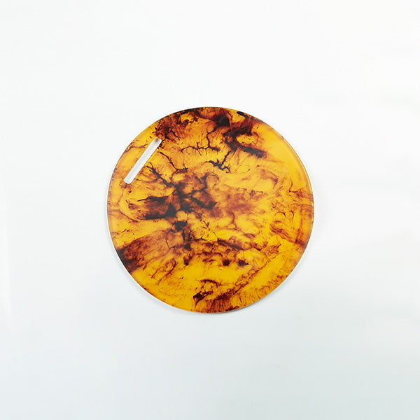 ROUND CHOPPING BOARD TURTOISE 15x15 CM -15x15 CM لوح تقطيع دائري بني