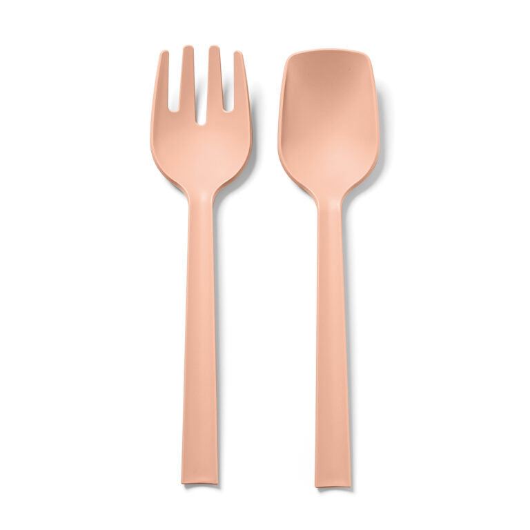 PAESTUM Cutlery Spoon & Fork, Pink Sand Color - أدوات مائدة PAESTUM شوكة وملعقة , لون وردي