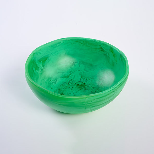 WAVE BOWL MEDIUM 29.5X11cm PERIDOT- وعاء مموج متوسط , لون أخضر