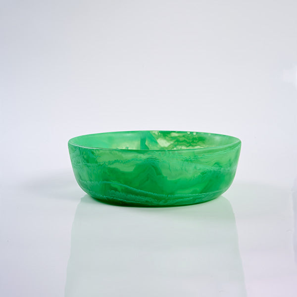 ROUND BOWL SMALL PERIDOT 9.25X9.25X3.3 CM - 9.25X9.25X3.3 CM وعاء دائري صغير أخضر
