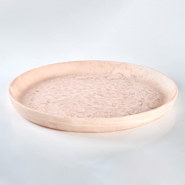ROUND PLATTER LARGE Beige 19.6X19.6X1.9 CM - طبق دائري كبير بيج 19.6×19.6×1.9 سم
