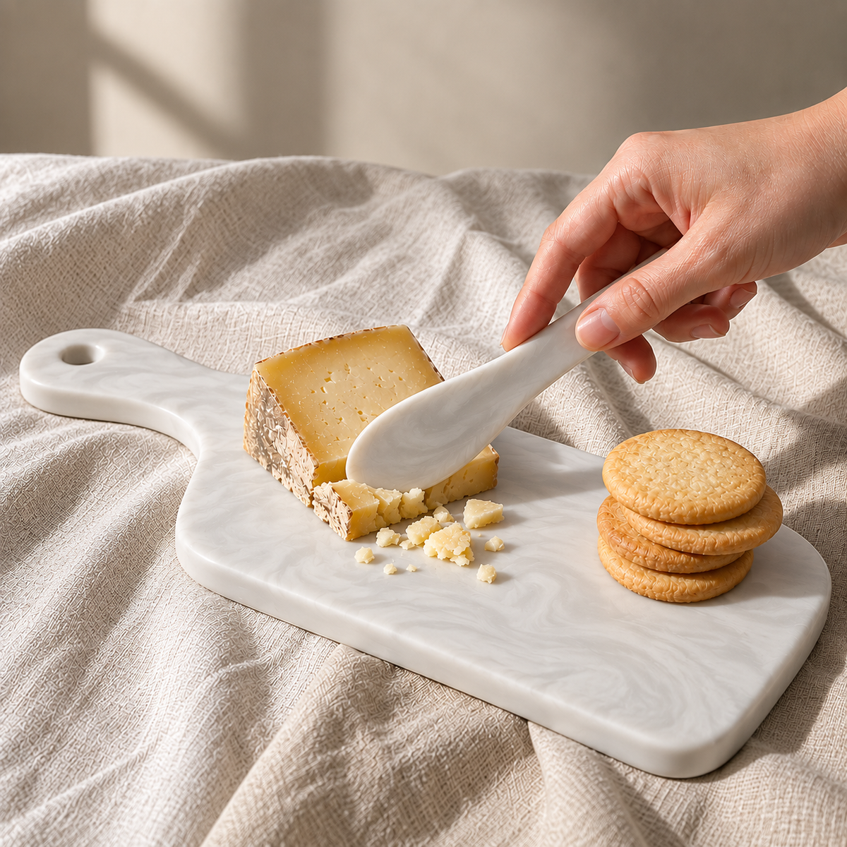 Cheese Board, White - لوح تقديم جبن ,أبيض