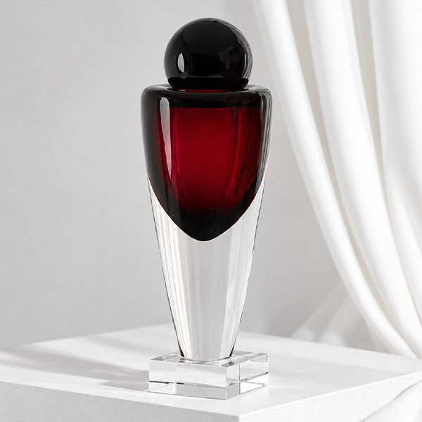 Diffuser Stand With Round Glass , Large - حامل ناشر عطري كبير مع غطاء زجاجي دائري
