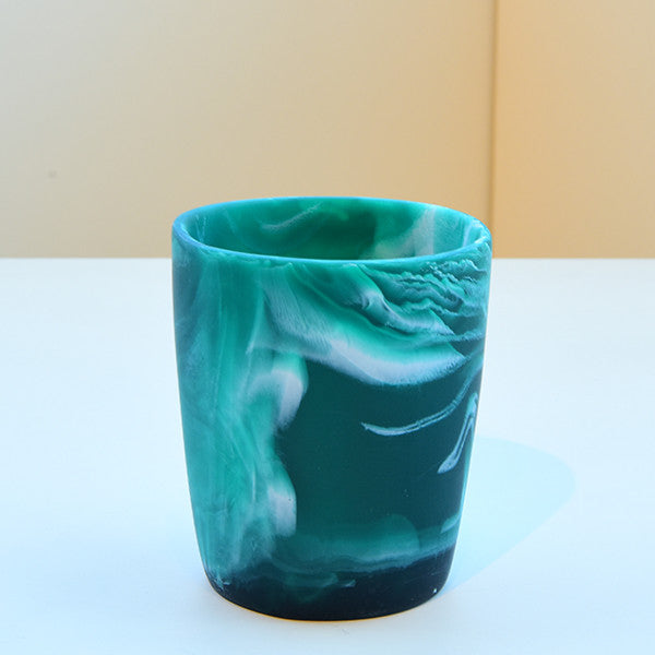 Resin Cup 8.8x6.3x10cm, Emerald Color - كوب ريزن 8.8x6.3x10سم, لون زمردي