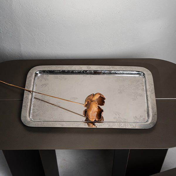 Forest Rect Tray WITH ACRYLIC INSERET - صينيه مستطيله مع قاعده اكريلك للحمايه