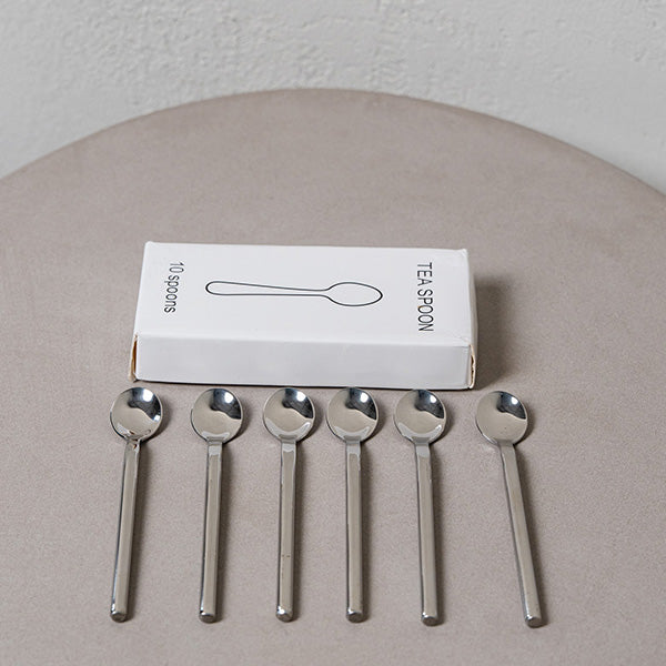 10 pcs Spoon Round Handle - طقم 10 ملاعق بمقبض دائري abstract