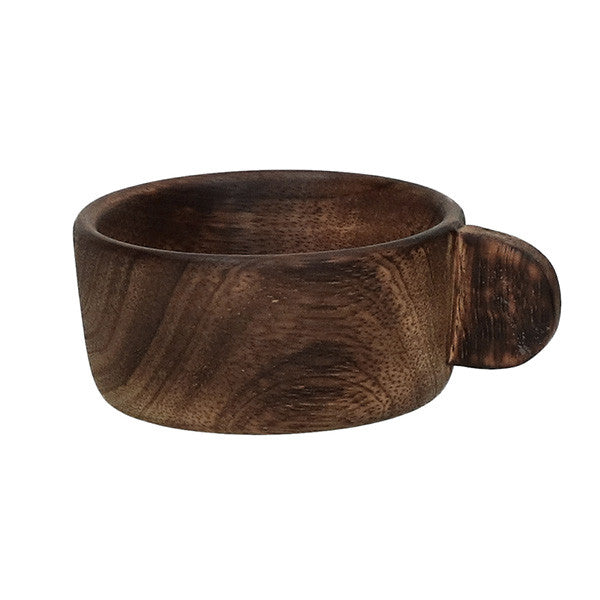 AYLA Mango Wood Bowl 8x4 cm, Brown Color - وعاء AYLA  , 8x4 سم , لون بني