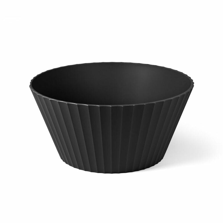 Large NETTUNO Bowl , Carbon Black Color - وعاء NETTUNO كبير , لون أسود