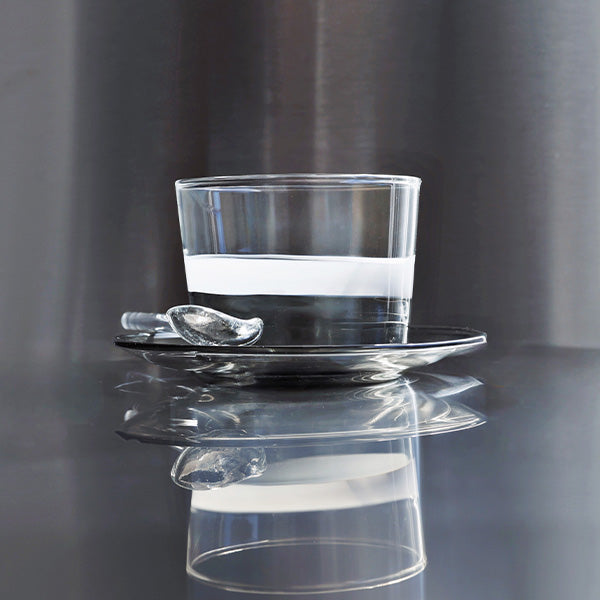 6 pcs Ice Cream Cup, Grey&White-   6 قطع كوب آيس كريم رمادي وأبيض