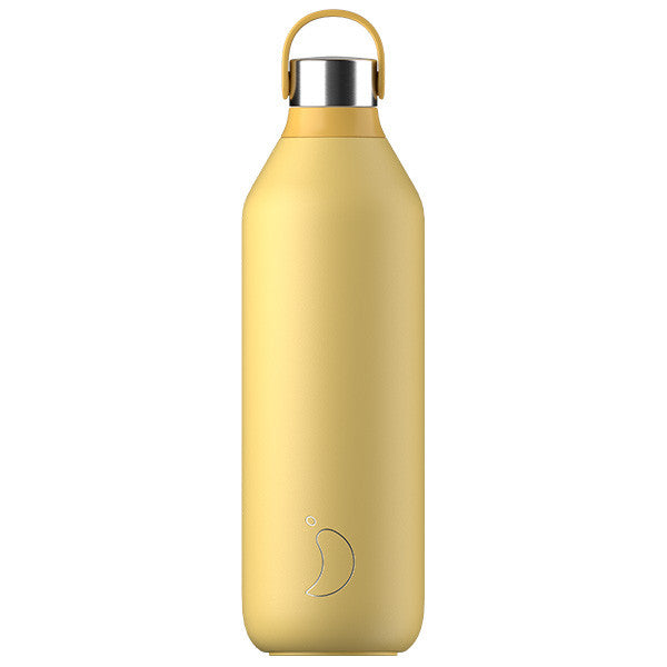 CHILLYS BOTTLES 1 L POLLEN YELLOW - زجاجة مشروبات حرارية 1لتر, لون أصفر