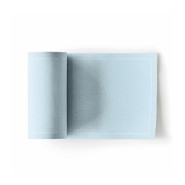 foggy blue Napkin 11,7x11,7  Cotton 100%,Rolls 50 -  مناديل سفرة قطنية 11,7×11,7 أزرق –  50 قطعة