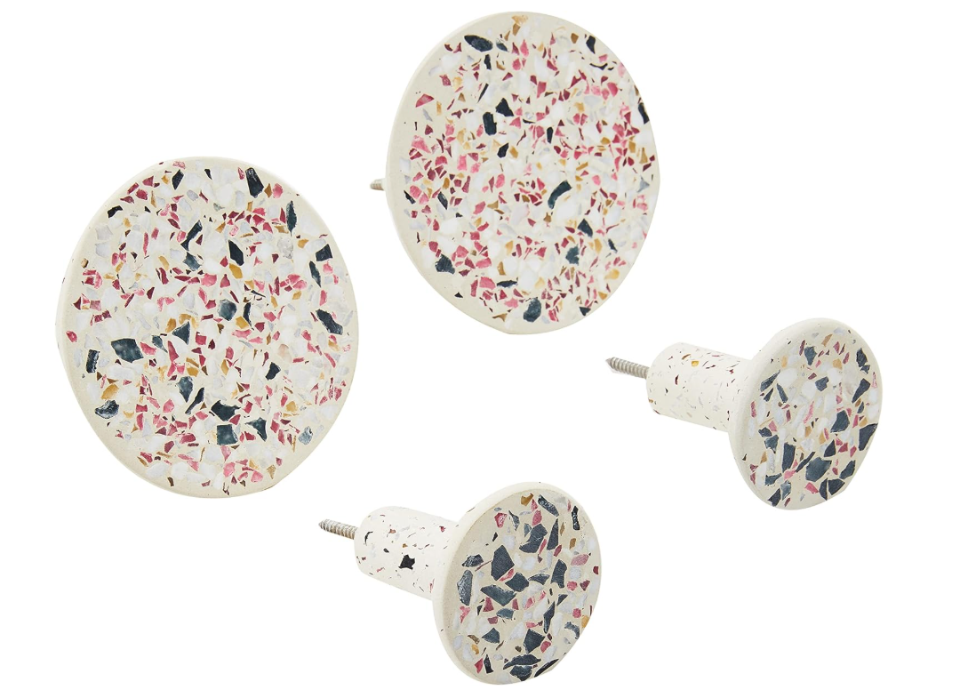 WALL HOOKS TERRAZZO COLOR SET OF 4 PONTO - خطافات حائط تيرازو مجموعة ألوان مكونة من 4 قطع