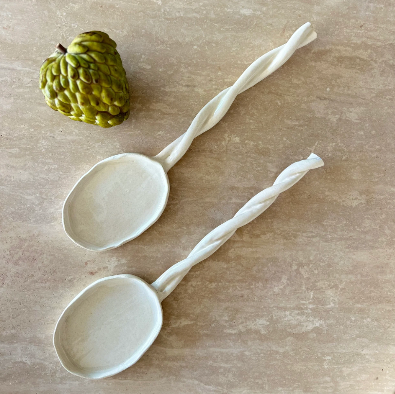 Mix & More Braided - Offwhite - ملعقة التقديم - أوف وايت