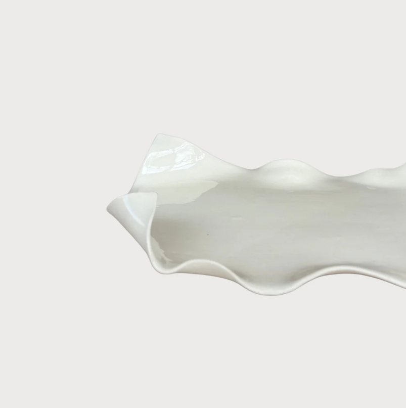 Tidal Tray - White - طبق تقديم مسطح  , أبيض