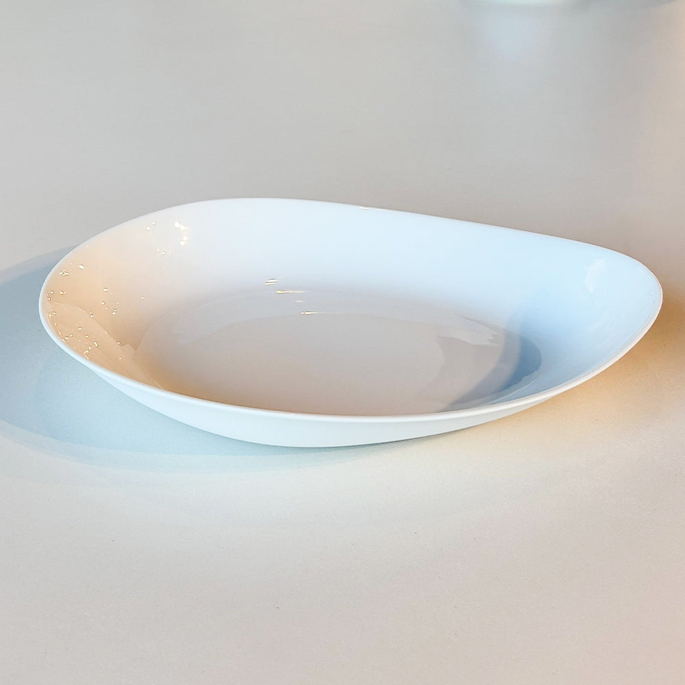 Large Deep Plate,White - طبق تقديم عميق , أبيض