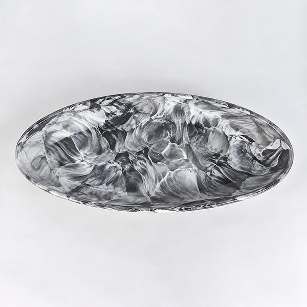 Large Oval Platter  , Black -  طبق تقديم بيضاوي كبير، أسود