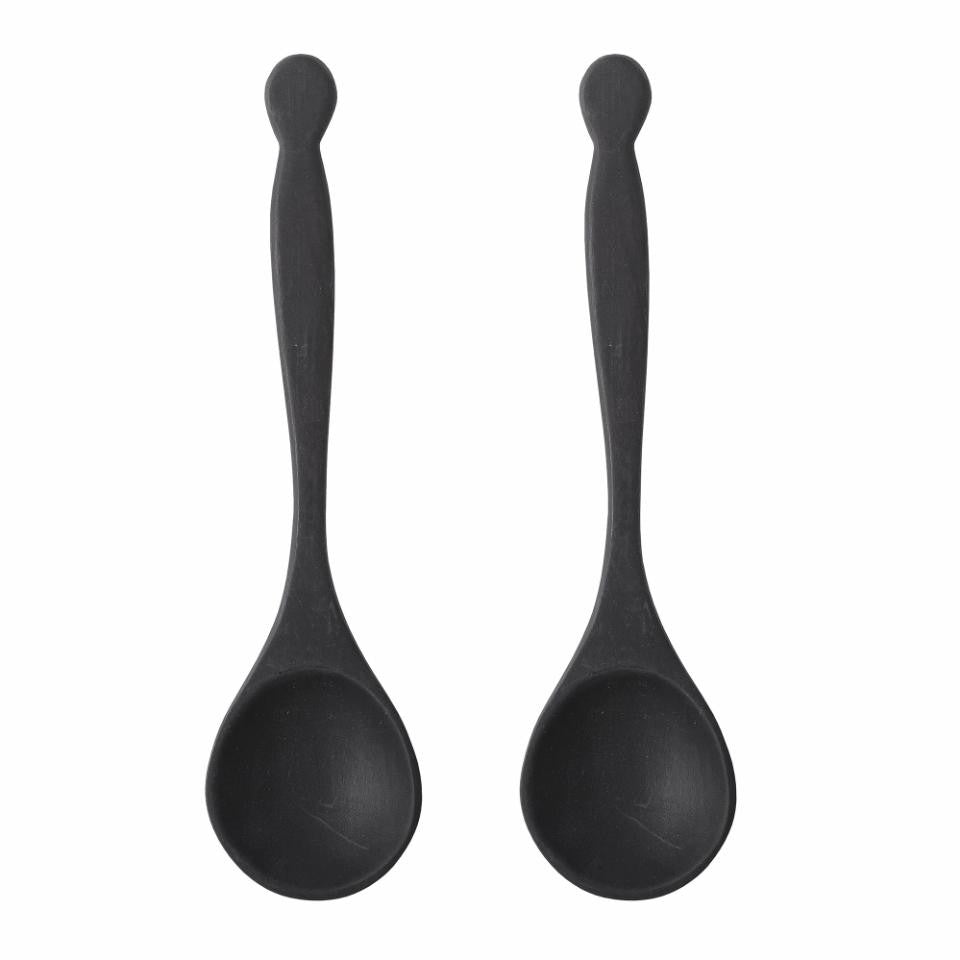 Efi Salad Servers 2pcs, Black Color - مجموعة تقديم السلطة 2قطعة, لون أسود