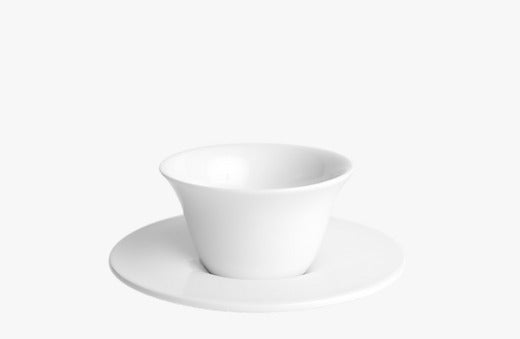 FLY 80 CUP AND SAUCER SET - SET OF 2  -طقم قهوة Fly 80 ,لون ابيض