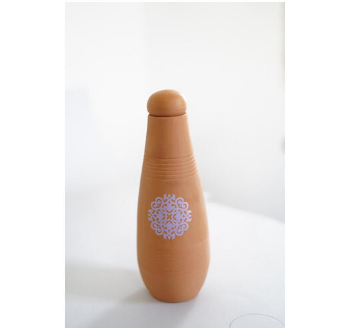 Water Drinking Pot With Cup , PURPLE ROUND - فخارة تنقية المياه , أرجواني