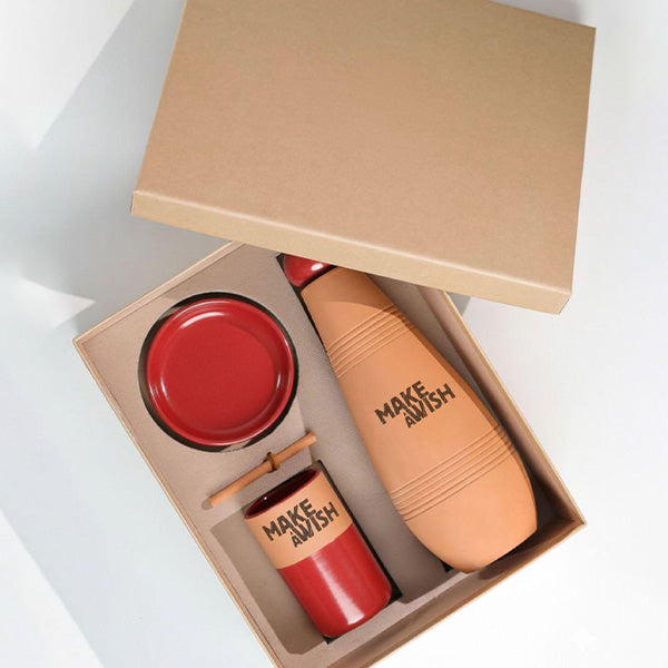 Al Kailane Set Maroon Make a Wish -   طقم فخار عنابي