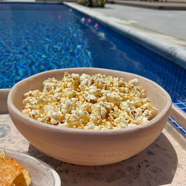 WAVE BOWL MEDIUM 29.5X11cm Beige - وعاء مموج متوسط  , لون بيج