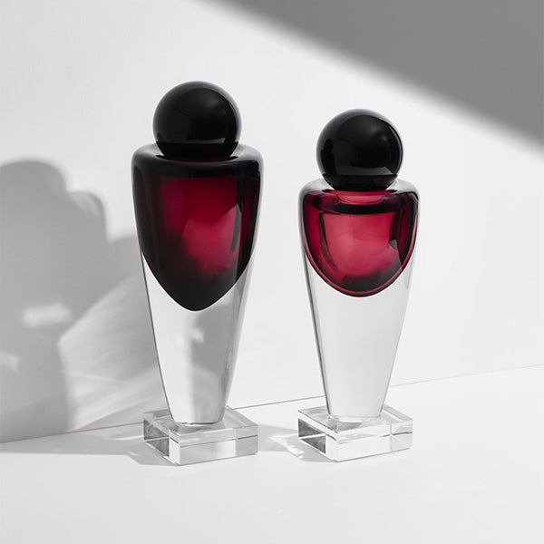 Diffuser Stand With Round Glass , Large - حامل ناشر عطري كبير مع غطاء زجاجي دائري
