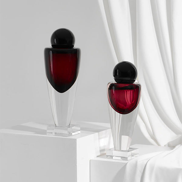 Diffuser Stand With Round Glass , Large - حامل ناشر عطري كبير مع غطاء زجاجي دائري
