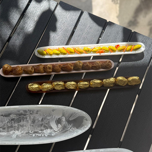 OLIVE TRAY TURTOISE 1.5 X 15.75 CM - صينية زيتون لون بني 1.5×15.75 سم