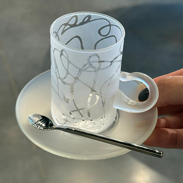 10 pcs Spoon Round Handle - طقم 10 ملاعق بمقبض دائري abstract