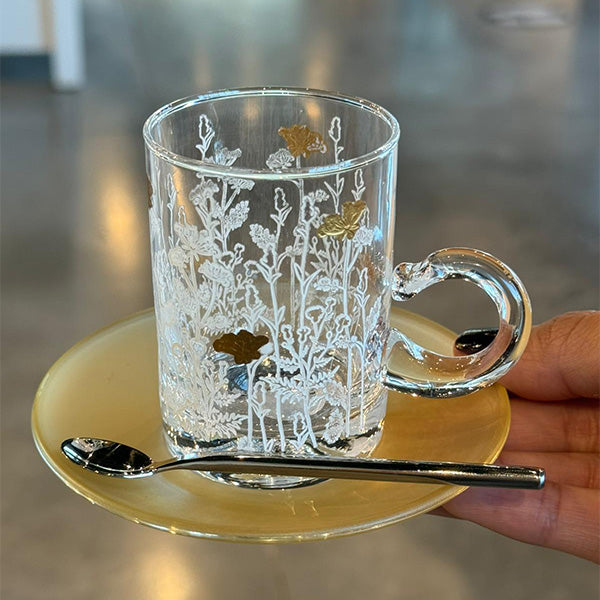 10 pcs Spoon Round Handle - طقم 10 ملاعق بمقبض دائري Gold Metaltic