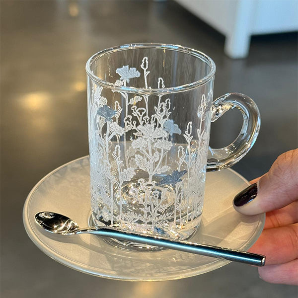 10 pcs Spoon Round Handle - طقم 10 ملاعق بمقبض دائري Silver Metaltic